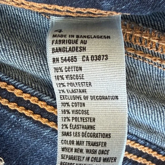 American Eagle Kick Boot Womens Dark Blue Jeans. Womens Size 4. Inseam: 30 inch - Picture 5 of 9